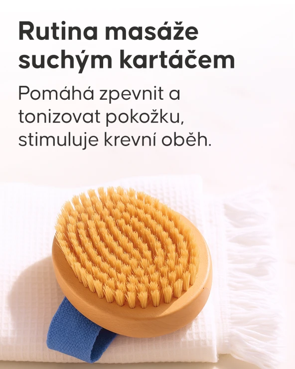 Kartáč pro suchou masáž