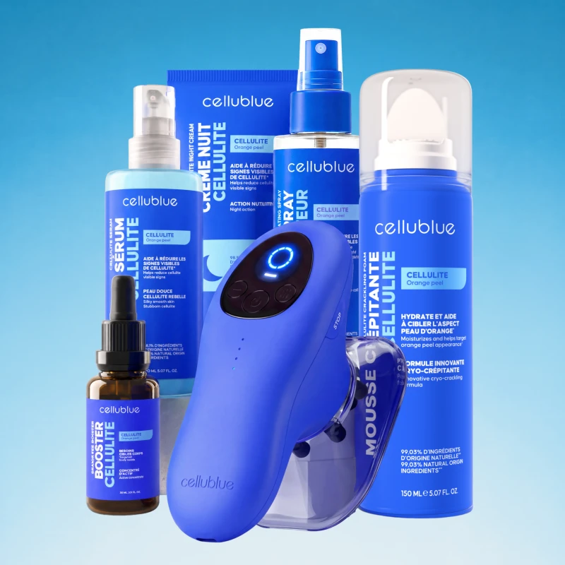 Zestaw Expert Antycellulitowy Cellublue zawartość opakowania