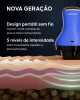Detalhes das cabeças de massagem do aparelho Cellublue