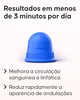 Ventosa CellCup aplicada nas coxas para redução de celulite