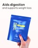 Natural slimming tea blend ingredients close-up
