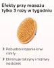 Szczotka do masażu na sucho Cellublue technika użycia na ciele