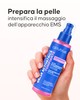 Applicazione del gel attivatore Cellublue sul corpo