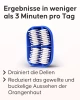 Cellroller Orangenhaut Massagegerät Vorher-Nachher Ergebnis