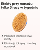 Szczotka do masażu na sucho Cellublue technika użycia na ciele