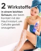 Kühlende Cellulite Mousse Anwendung auf der Haut