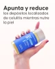 Textura del aceite anticelulítico Cellublue sobre la piel