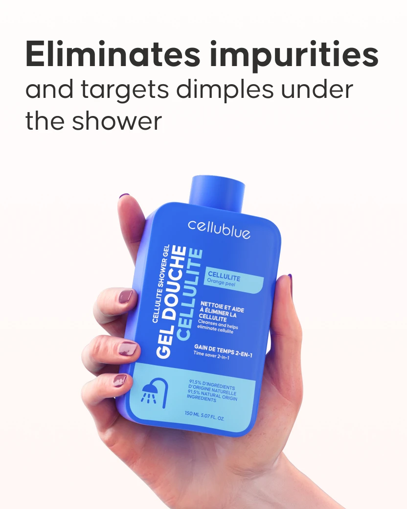 Cellulite Shower Gel texture and lathering consistency close-up