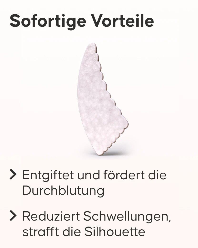 Cellublue Gua Sha Körper Massage gegen Cellulite am Bauch
