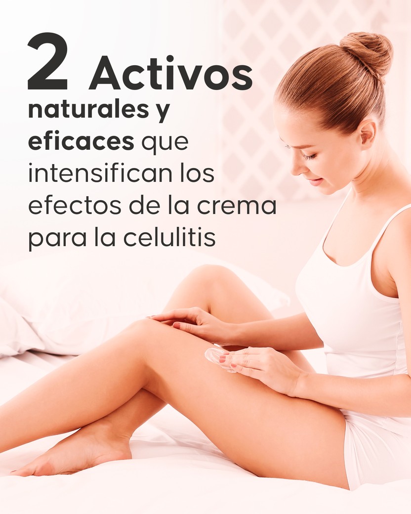 Aplicación del booster anticelulítico mezclado con crema corporal
