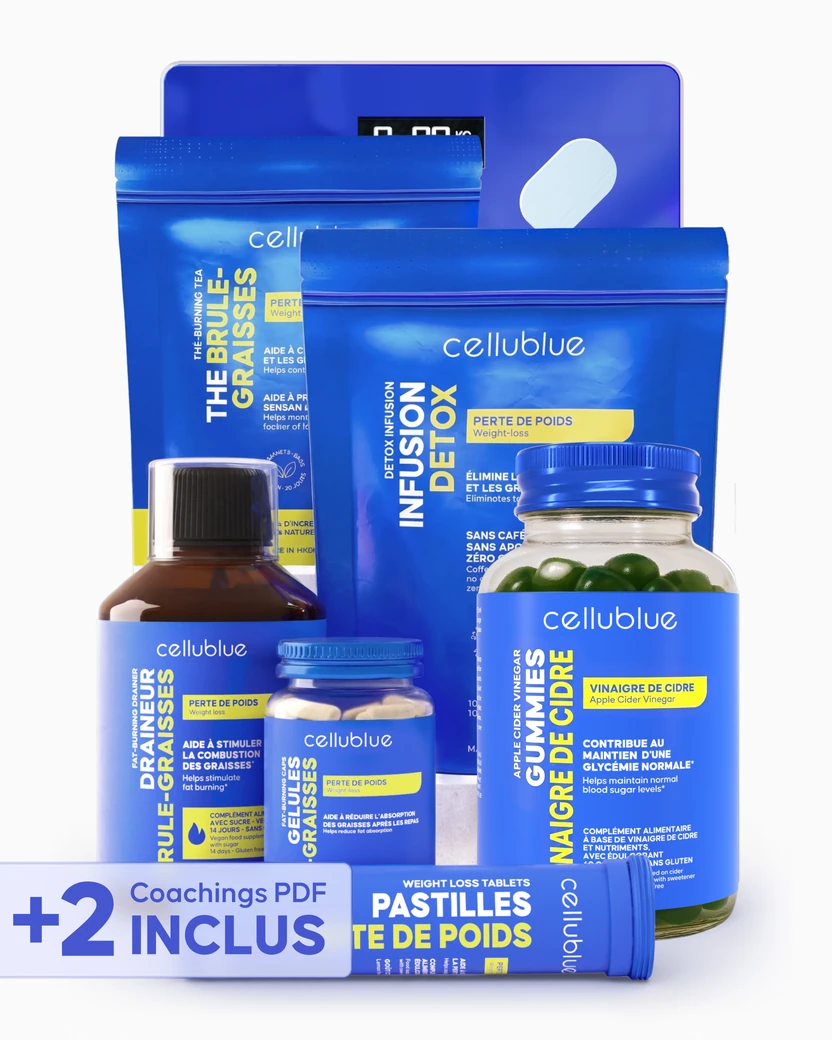 Contenu complet du Pack Maxi Perte de Poids Cellublue