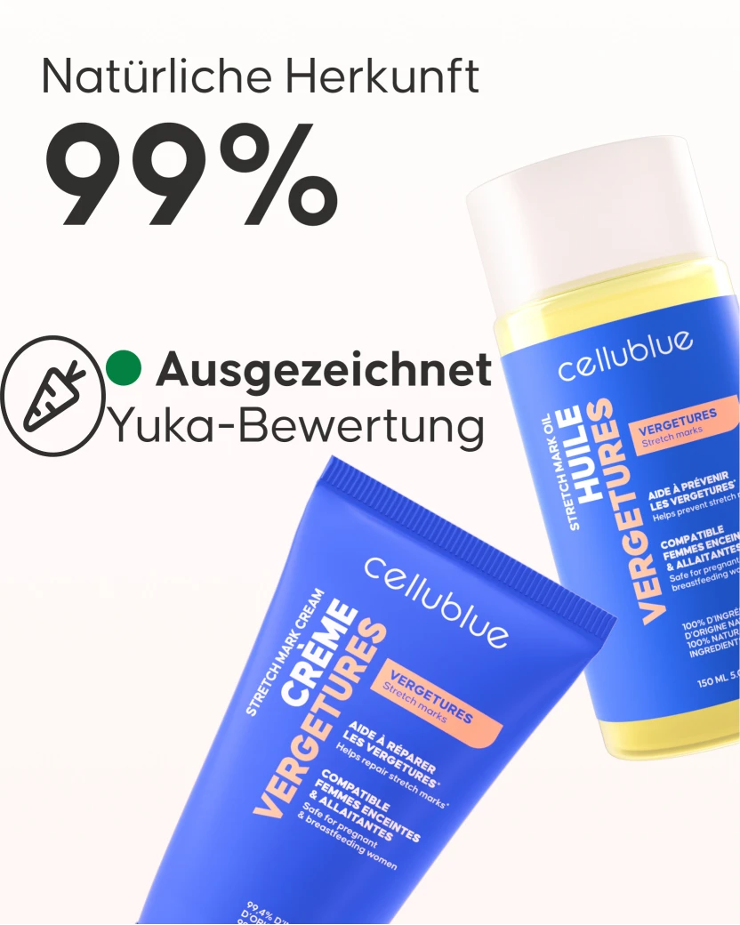 Cellublue Anti-Dehnungsstreifen Routine Schritt-für-Schritt Anwendung