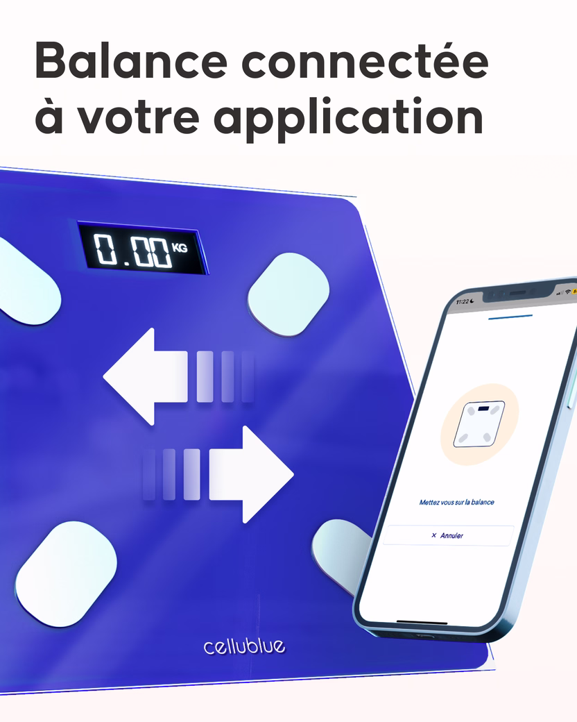 Utilisation de la balance connectée Cellublue au quotidien - 5