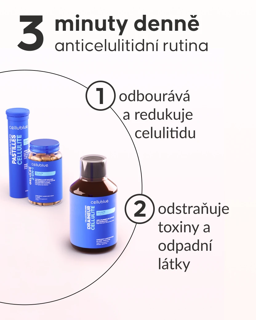 Kúra proti celulitidě Cellublue návod k použití