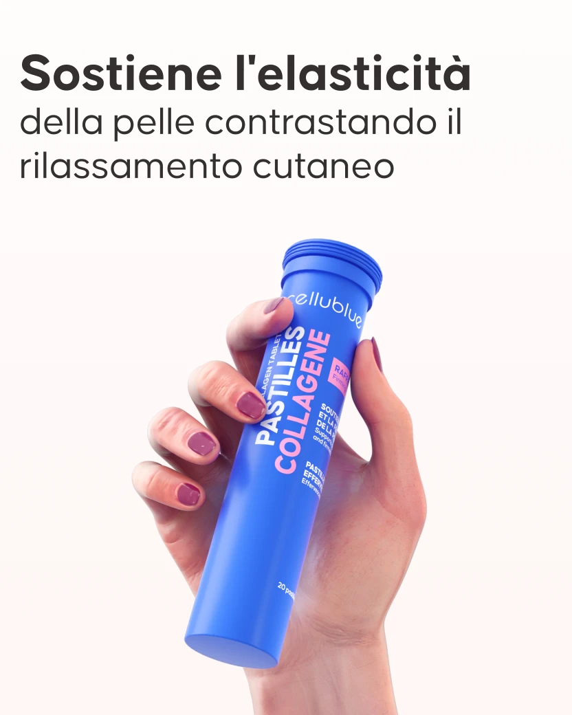 Ingredienti naturali delle pastiglie collagene Cellublue