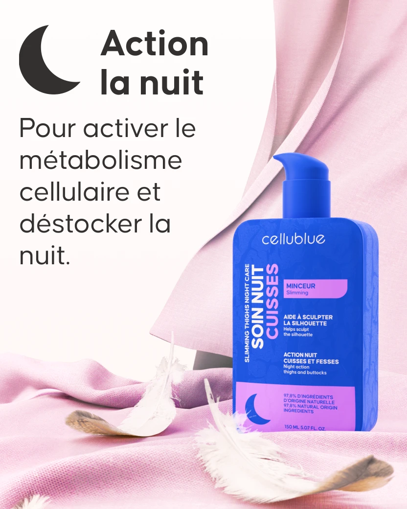 Massage à la brosse à sec sur les cuisses routine Cellublue