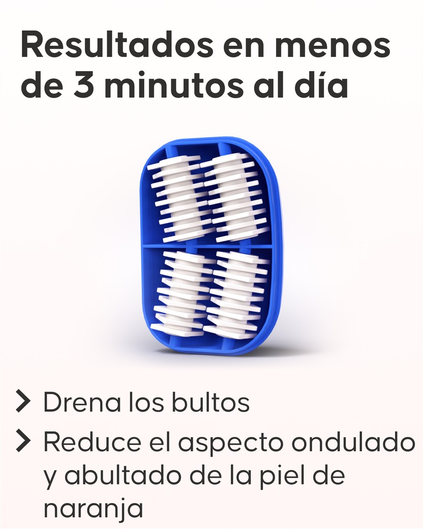 Técnica de uso del masajeador Cellublue en piernas