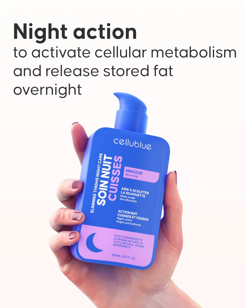 Thigh Night Cream texture and non-sticky formula close-up