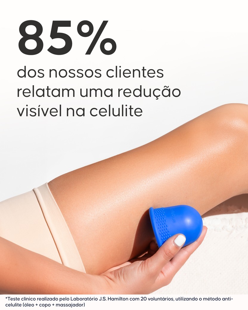 Demonstração da técnica palpar-rolar com ventosa CellCup