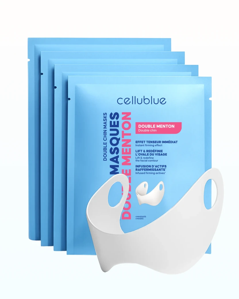 Tube soin complémentaire pour contour du menton Cellublue