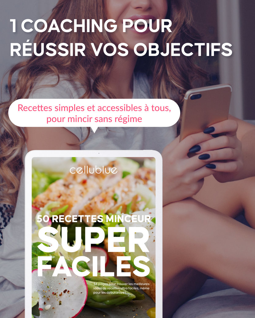 Slider aperçu recettes faciles du guide Cellublue