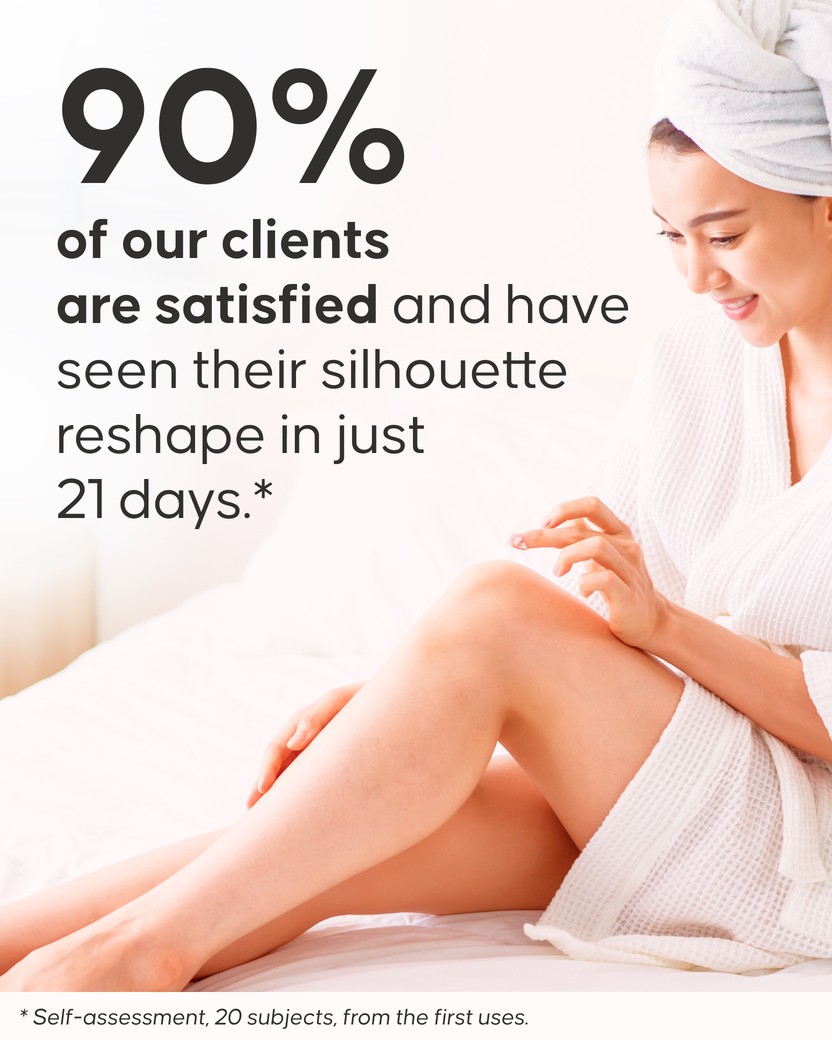 Maxi Slimming Pack night cream application on target zones