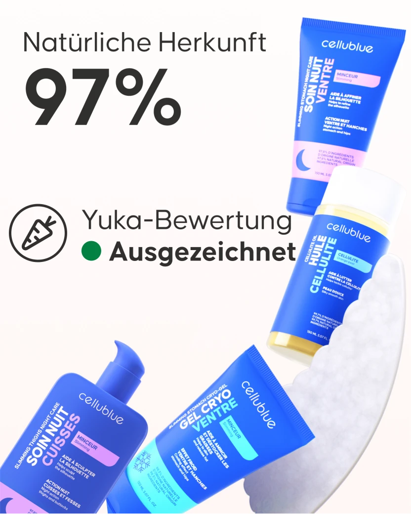 Natürliche Wirkstoffe im Cellublue Maxi-Schlankheitspaket