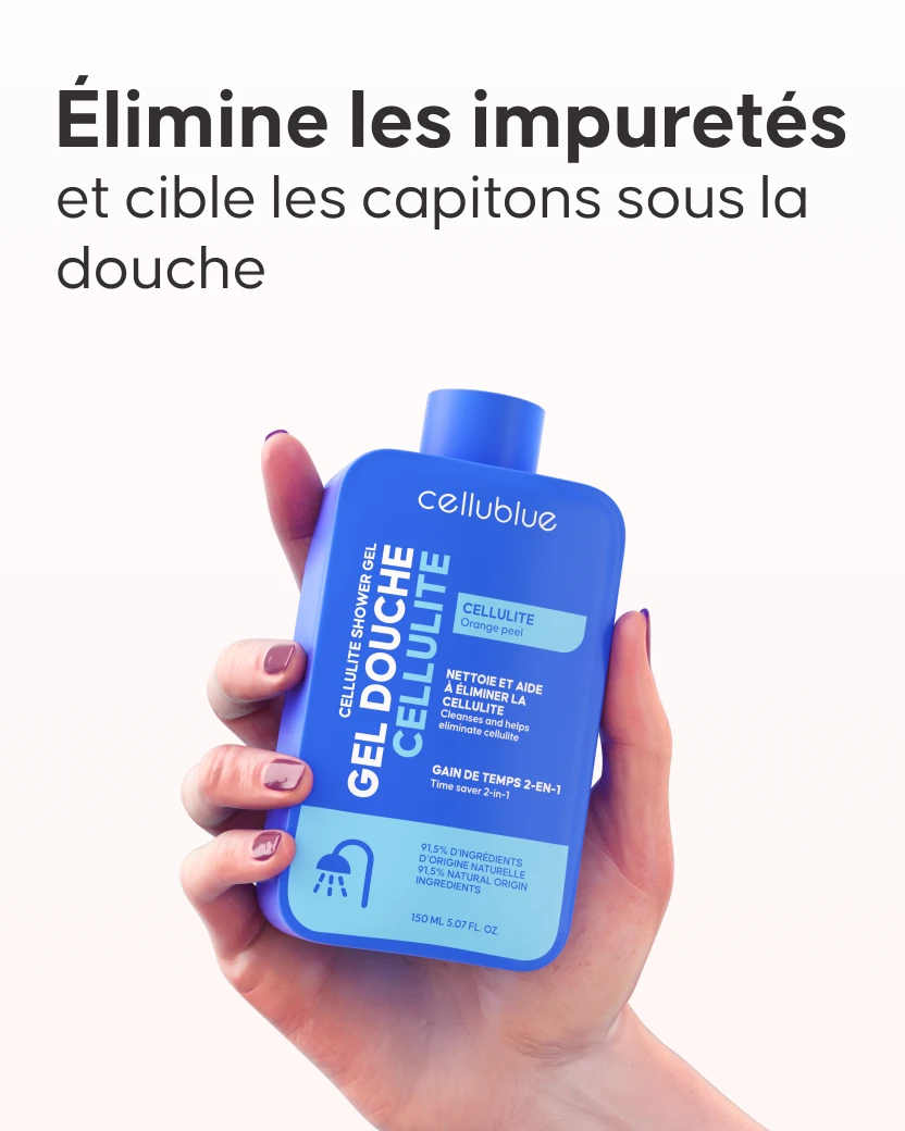 Étape 2 massage palper-rouler avec gel douche Cellublue