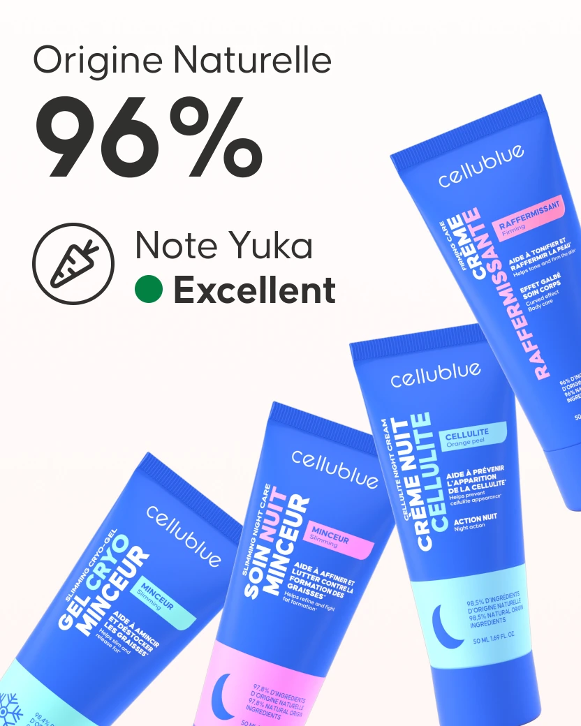 Pack découverte best-sellers Cellublue 6 soins minceur format voyage
