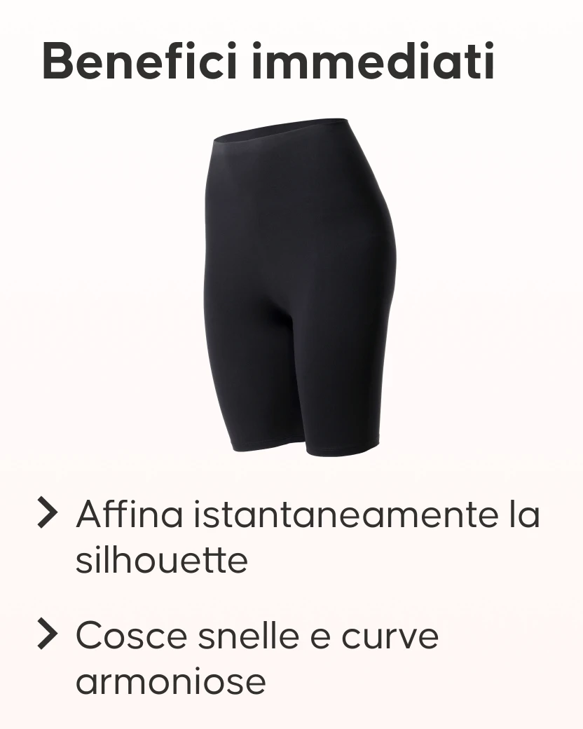 Shorty modellante Cellublue dettaglio compressione intelligente