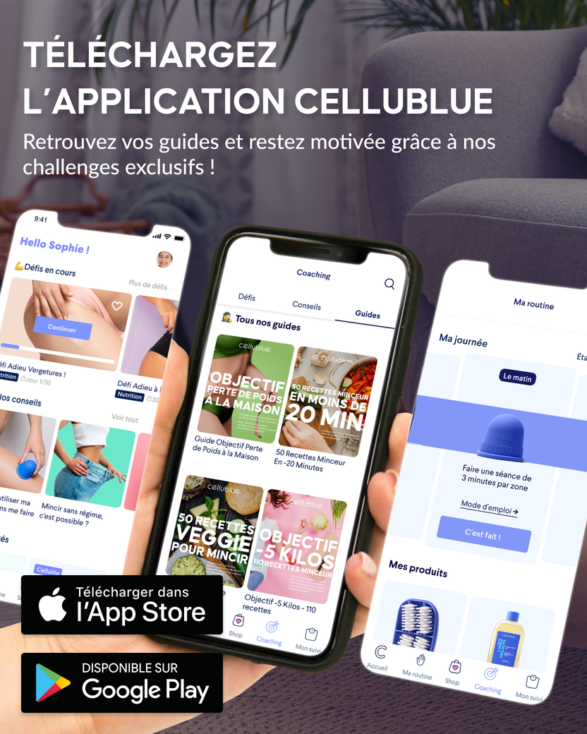 Slider 3 guide coaching Cellublue conseils perte de poids