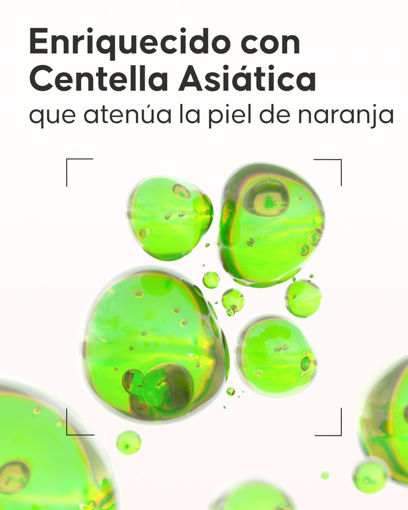 Resultado piel lisa tras usar la espuma anticelulítica Cellublue