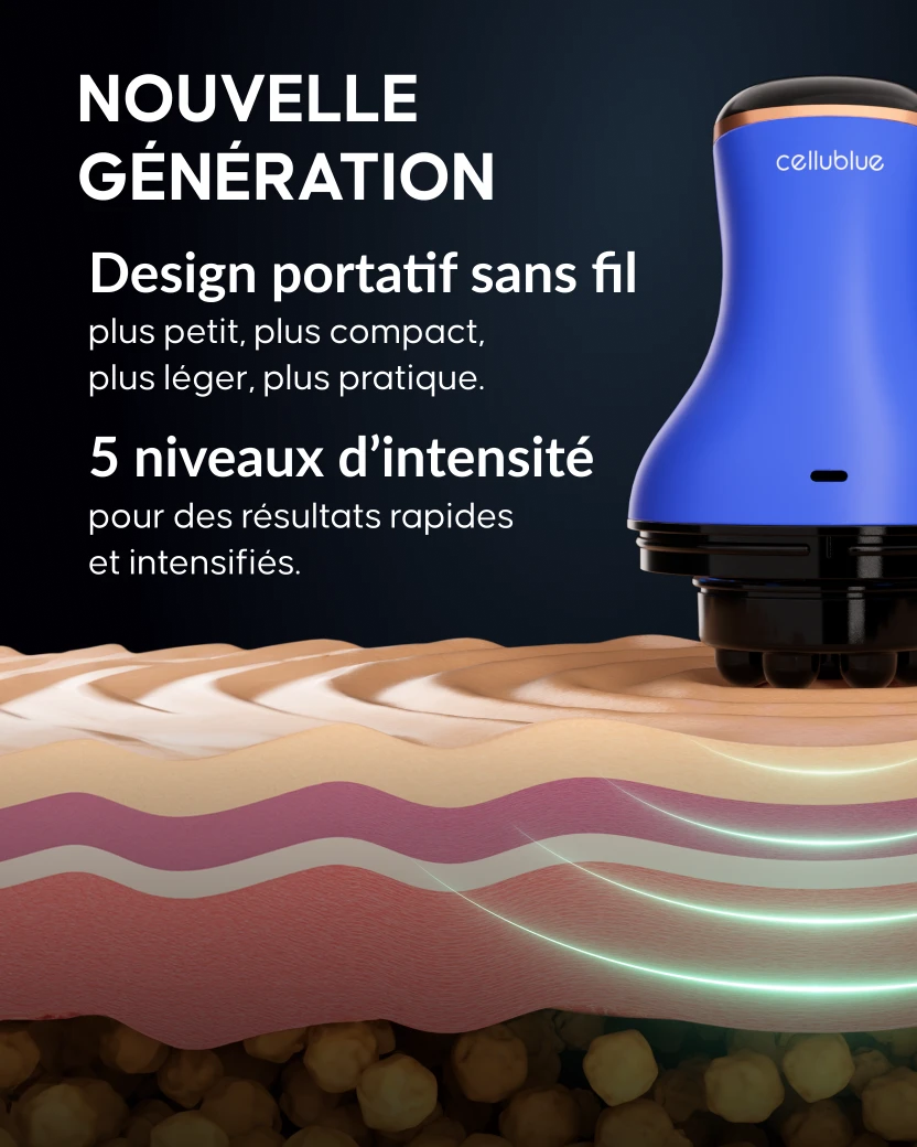 Appareil minceur Cellublue application sur le ventre