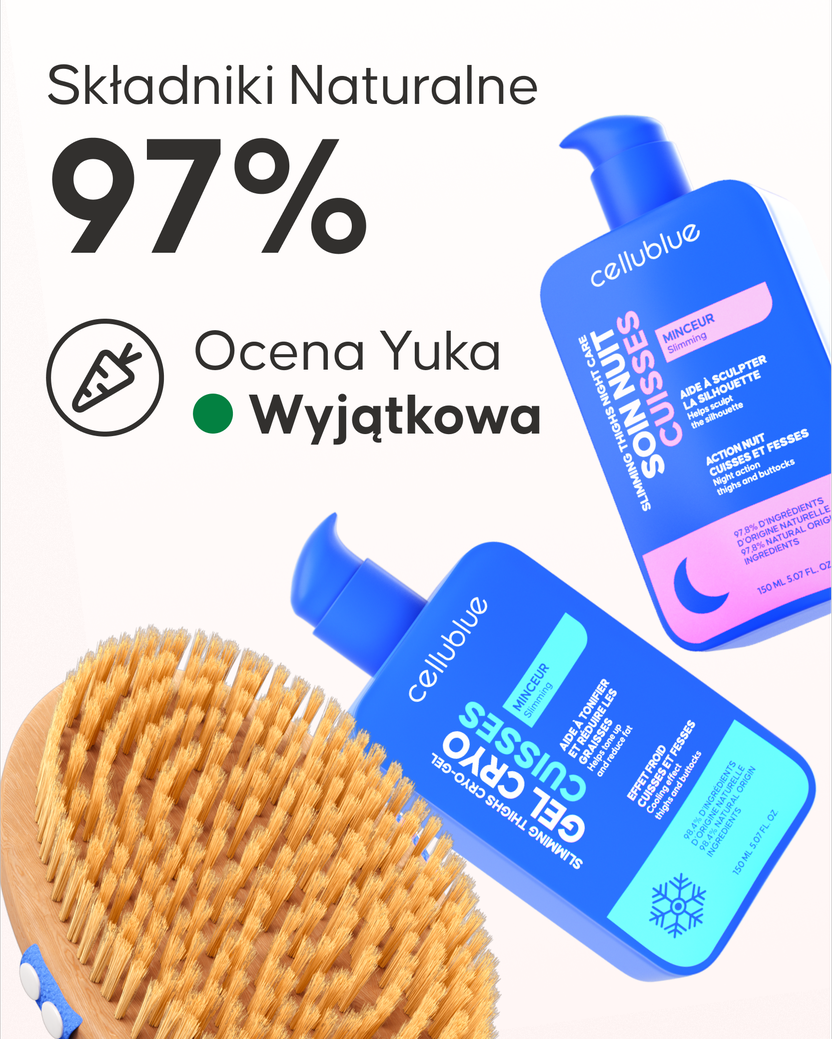 Program wyszczuplający uda Cellublue rutyna pielęgnacyjna