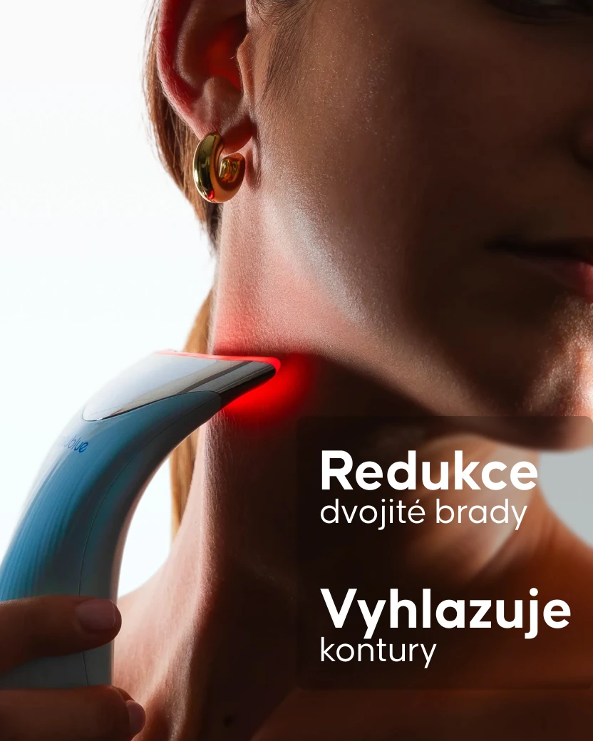 EMS přístroj Cellublue na zpevnění obličeje – boční pohled