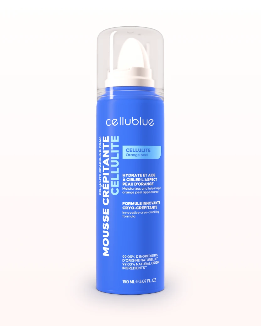Mousse crépitante Cellublue bienfaits et ingrédients clés