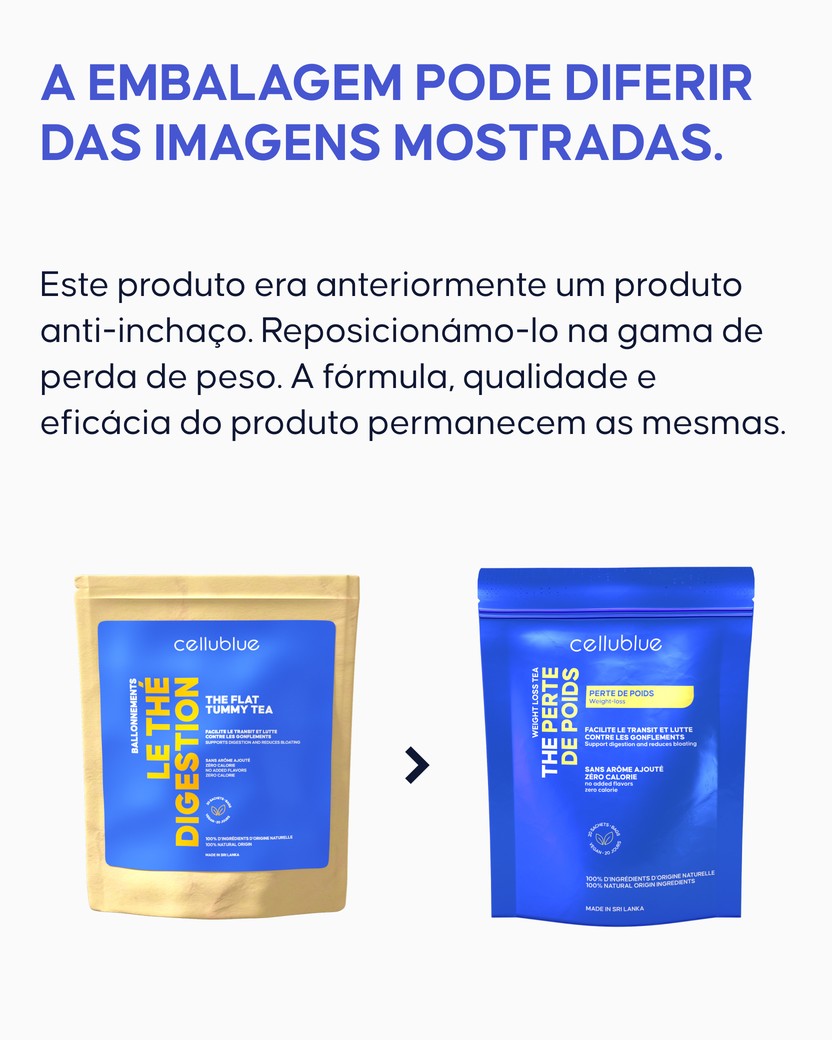 Infusão natural Cellublue para emagrecer modo de utilização