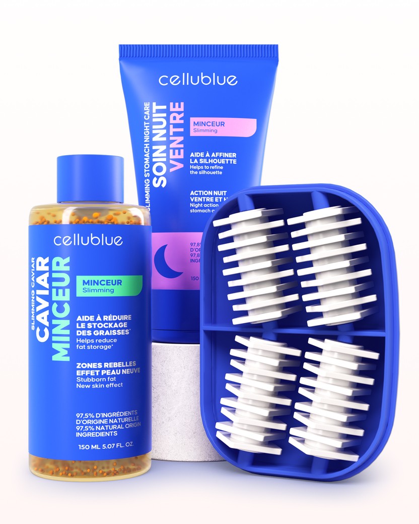 Program Poignées d'Amour Cellublue balení produktů pohled zepředu