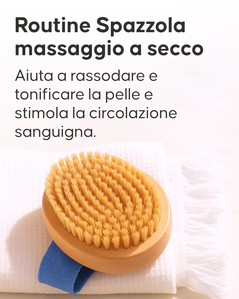 Pack completo anticellulite Cellublue con spazzola massaggio a secco