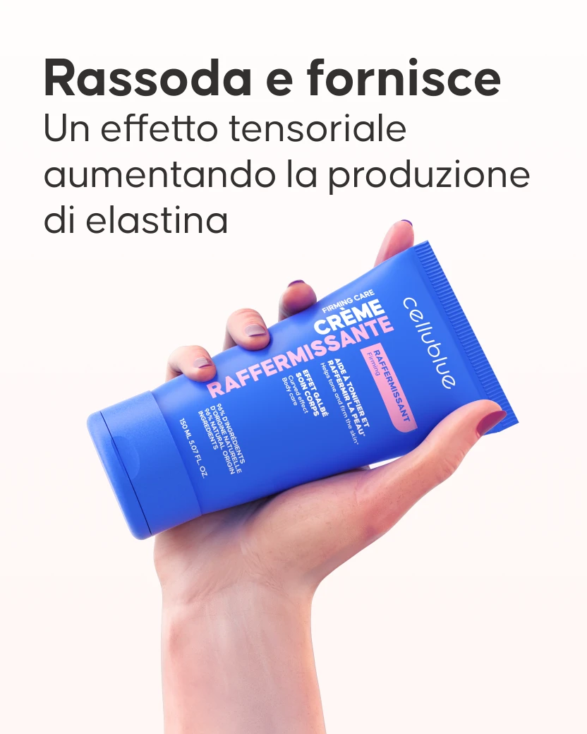 Ingredienti naturali della crema rassodante Cellublue con Kigeline