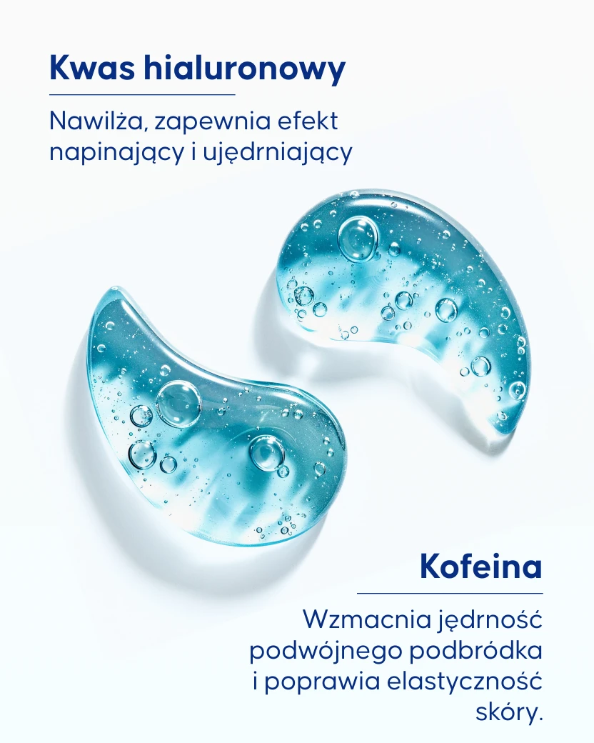 Aplikacja żelu aktywującego na szyję i podbródek