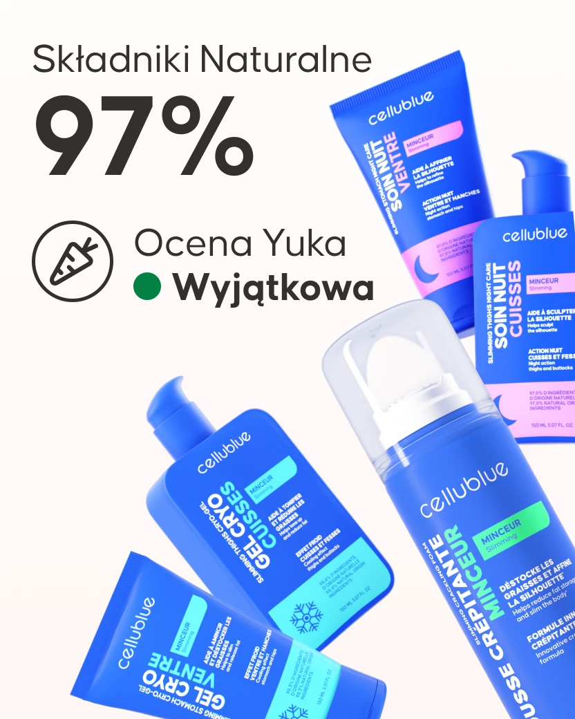 Zestaw Expert wyszczuplający Cellublue zawartość opakowania - 9