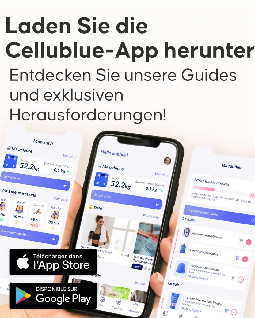 Cellroller drainierendes Massagegerät in der Hand gehalten