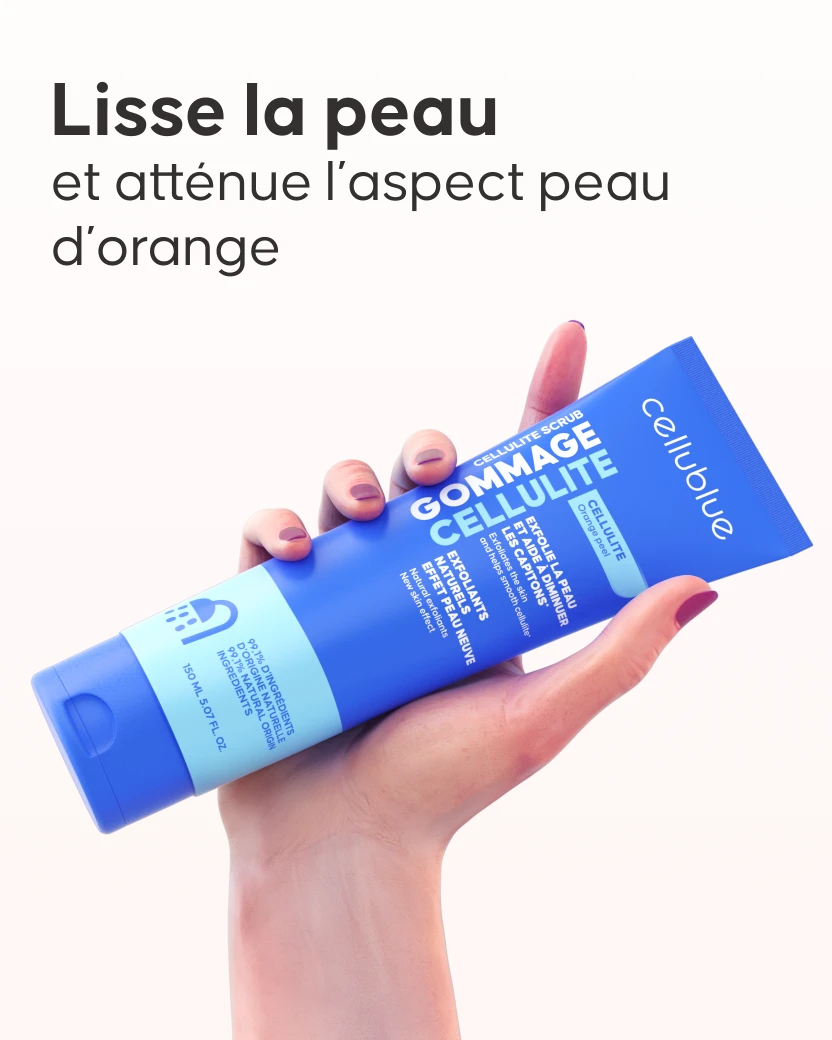 Étape 2 massage circulaire gommage cellulite Cellublue