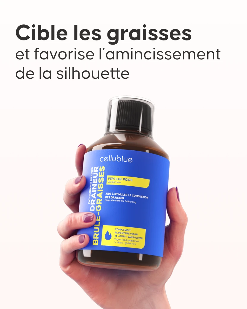 Étape 2 dosage draineur brûle-graisses Cellublue