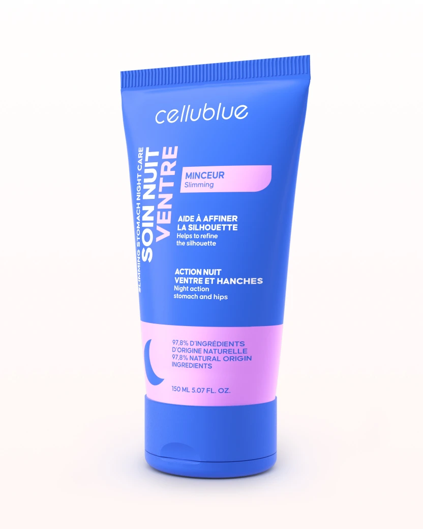 Texture leggera crema snellente notte pancia Cellublue