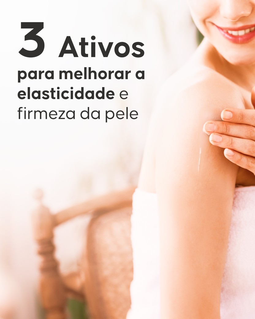 Aplicação do spray reafirmante Cellublue nos braços