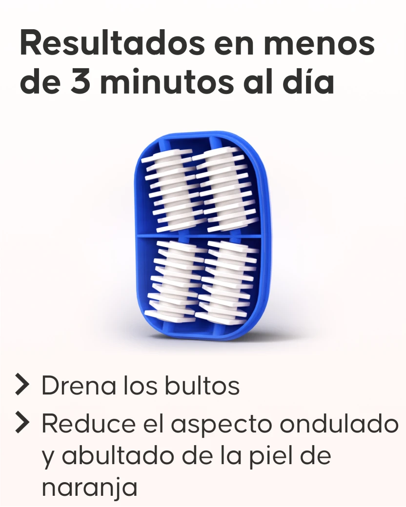 Técnica de uso del masajeador Cellublue en piernas