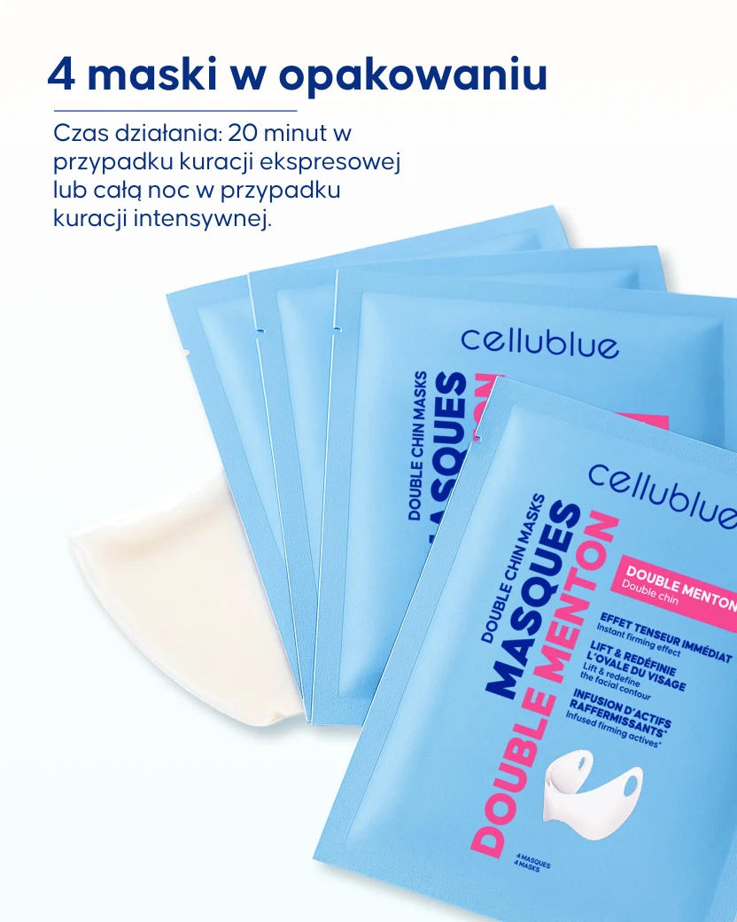 Maska liftingująca Cellublue detale materiału