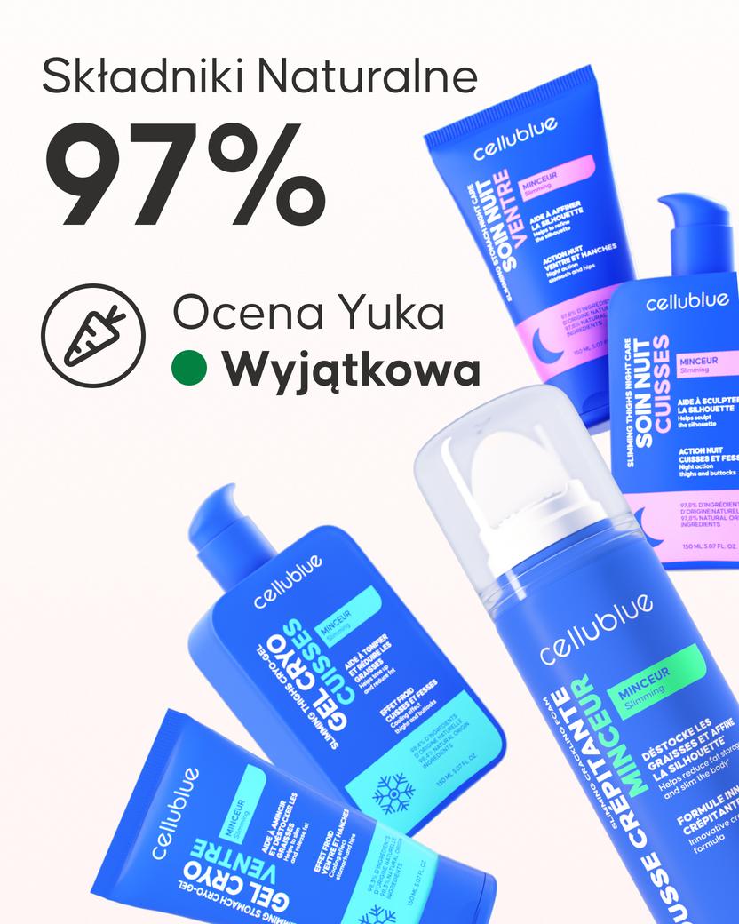 Zestaw Expert wyszczuplający Cellublue zawartość opakowania - 9
